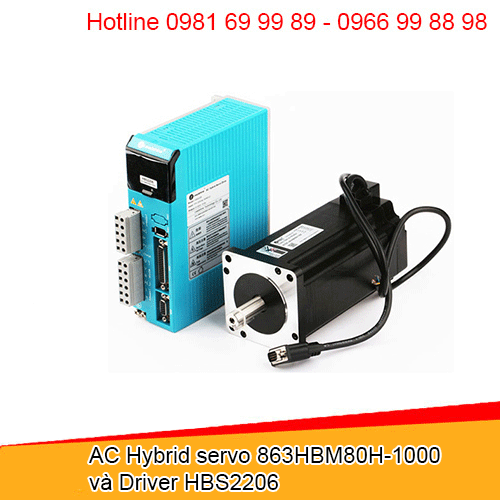 Động cơ AC Hybrid servo 863HBM80H-1000 và Driver HBS2206