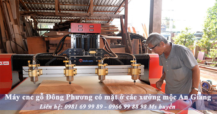 Làng nghề mộc Chợ Mới, An Giang đánh giá cao máy chạm gỗ Đông Phương